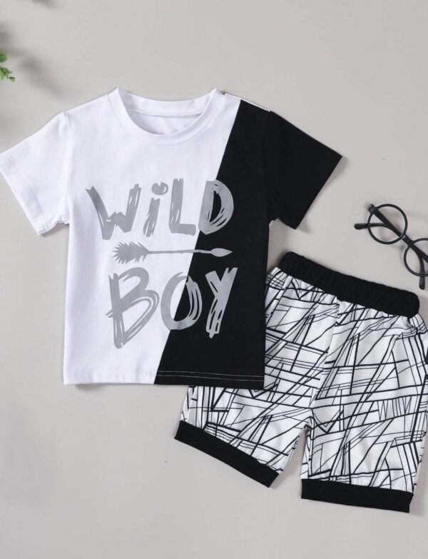 Baby Toddler Boys Casual Summer 2PC Set Short Sleeve T-Shirt &amp; Shorts Outfit